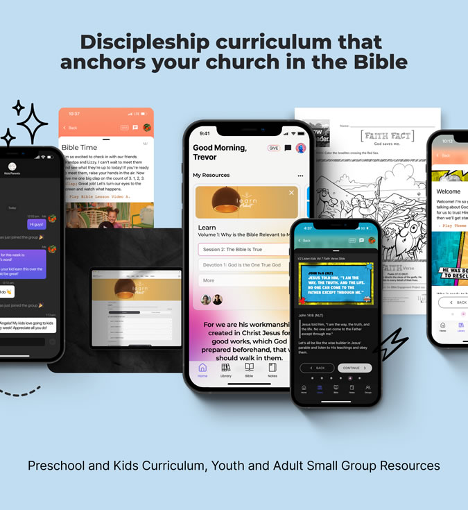 Discipleship curriculum that anchors your church in the Bible